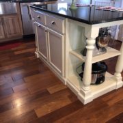 Kitchen Island with open shelves
